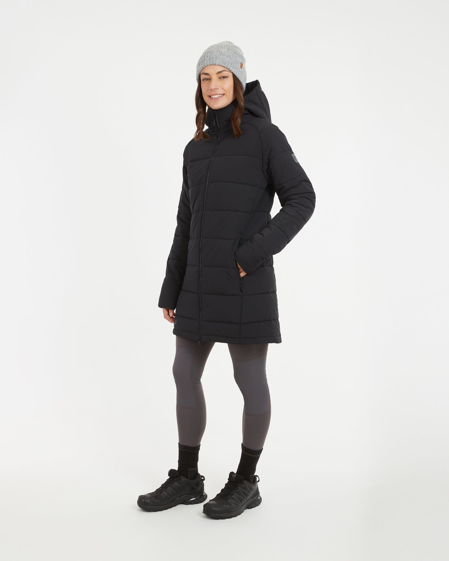 WOOLXLOFT Womens Insulated Puffer Coat Black