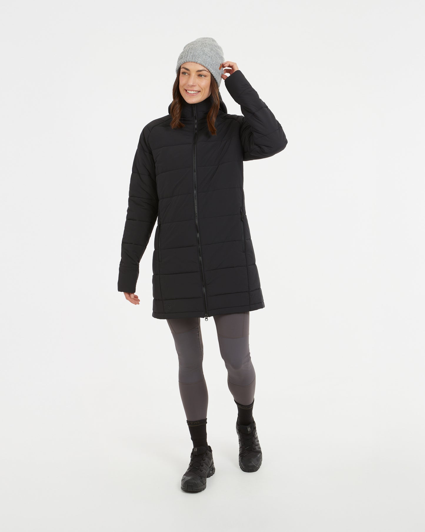 WOOLXLOFT Womens Insulated Puffer Coat Black