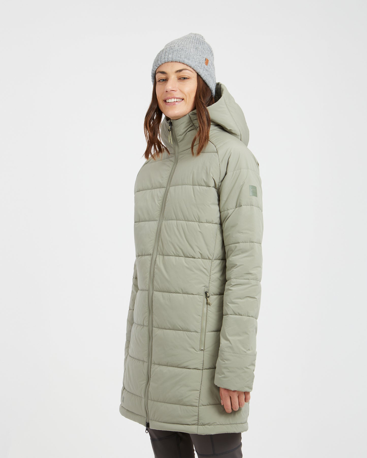 WOOLXLOFT Womens Insulated Puffer Coat Light Khaki