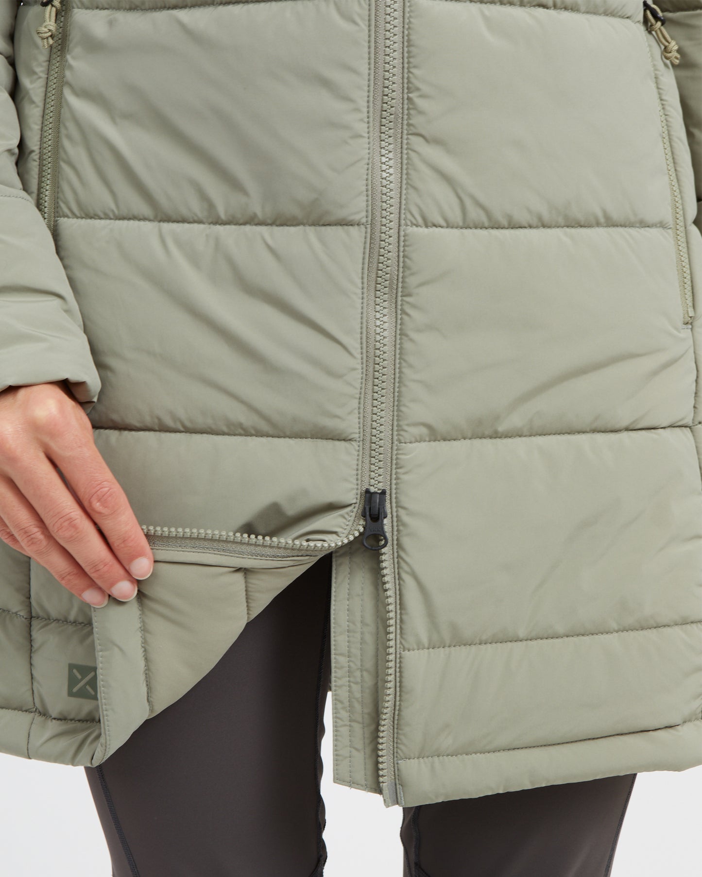 WOOLXLOFT Womens Insulated Puffer Coat Light Khaki