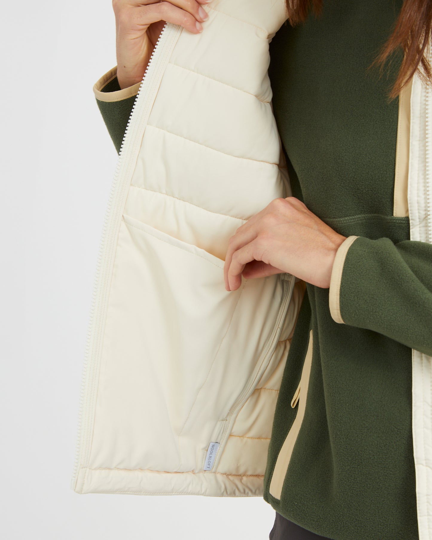 WOOLXLOFT Womens Insulated Puffer Vest Bone