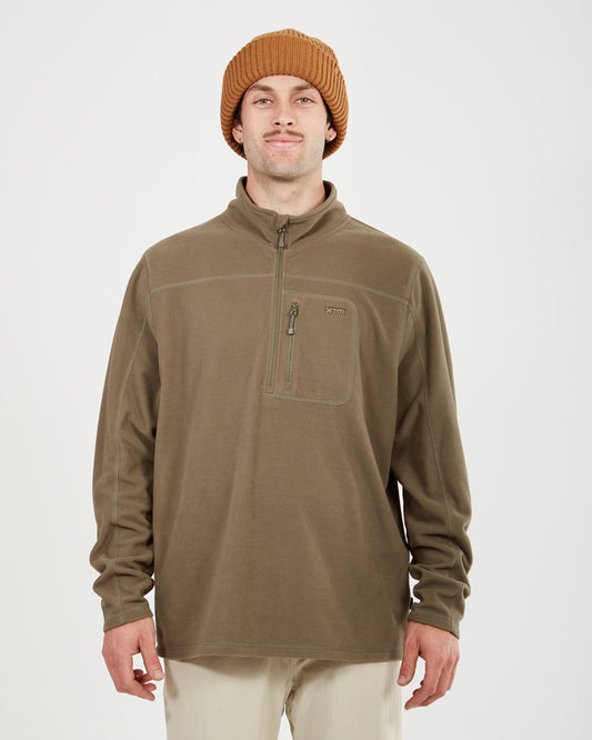Marengo 1/4 Zip Neck Mens Seawool Fleece Kalamata
