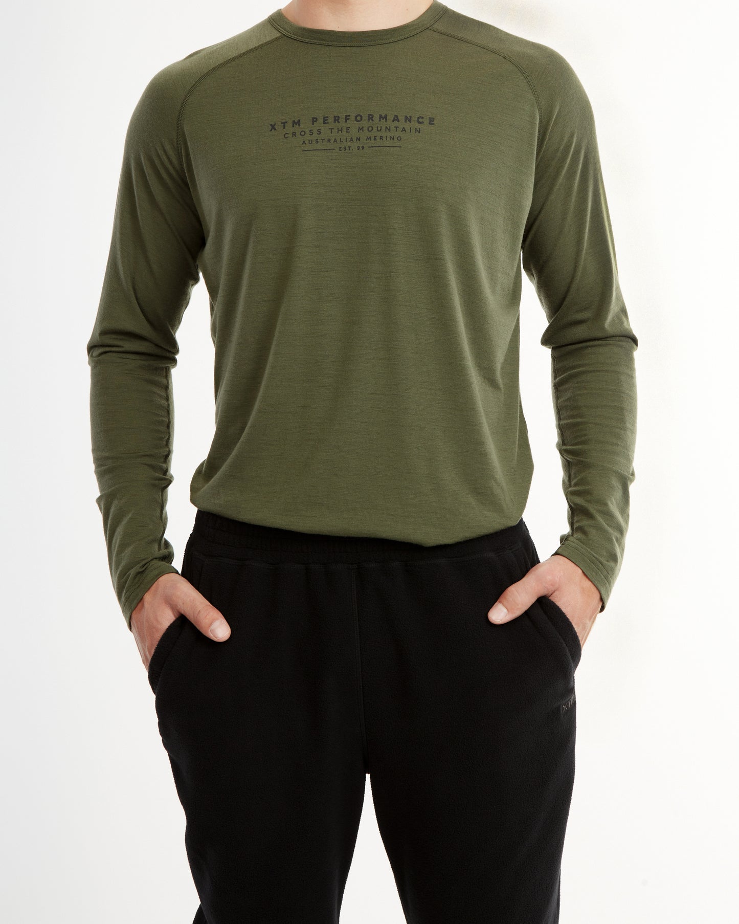 Tallows Mens Seawool® Fleece Pants Black