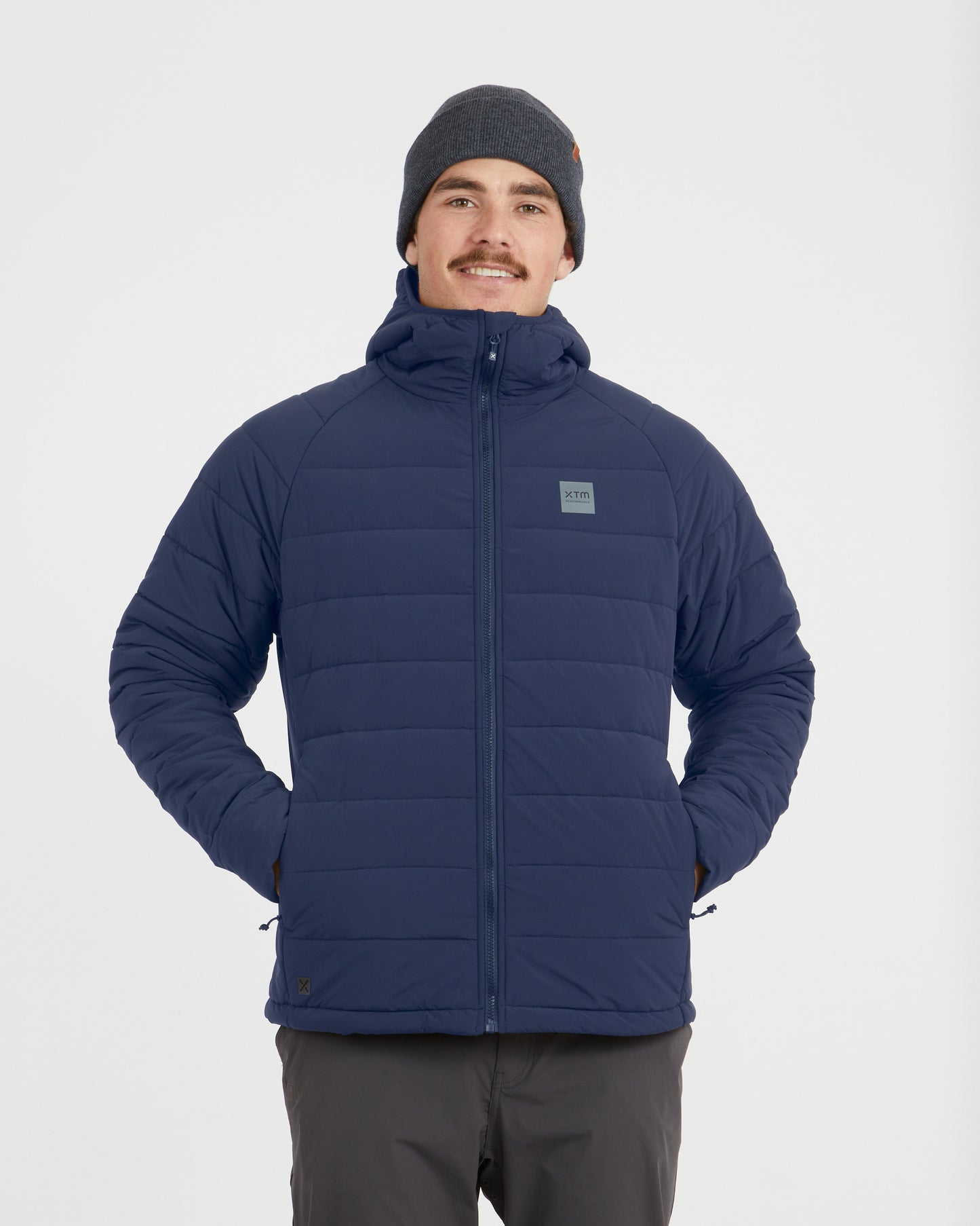 WOOLXLOFT Mens Puffer Jacket Slate Blue