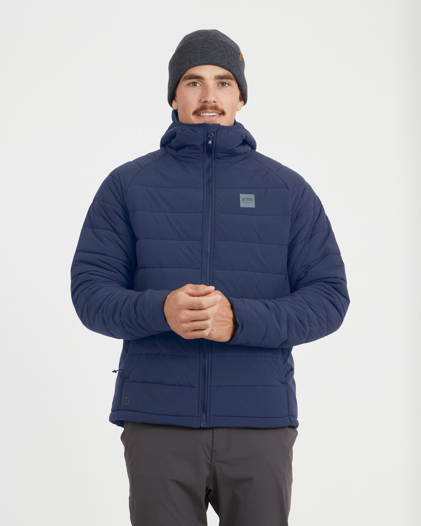 WOOLXLOFT Mens Puffer Jacket Slate Blue