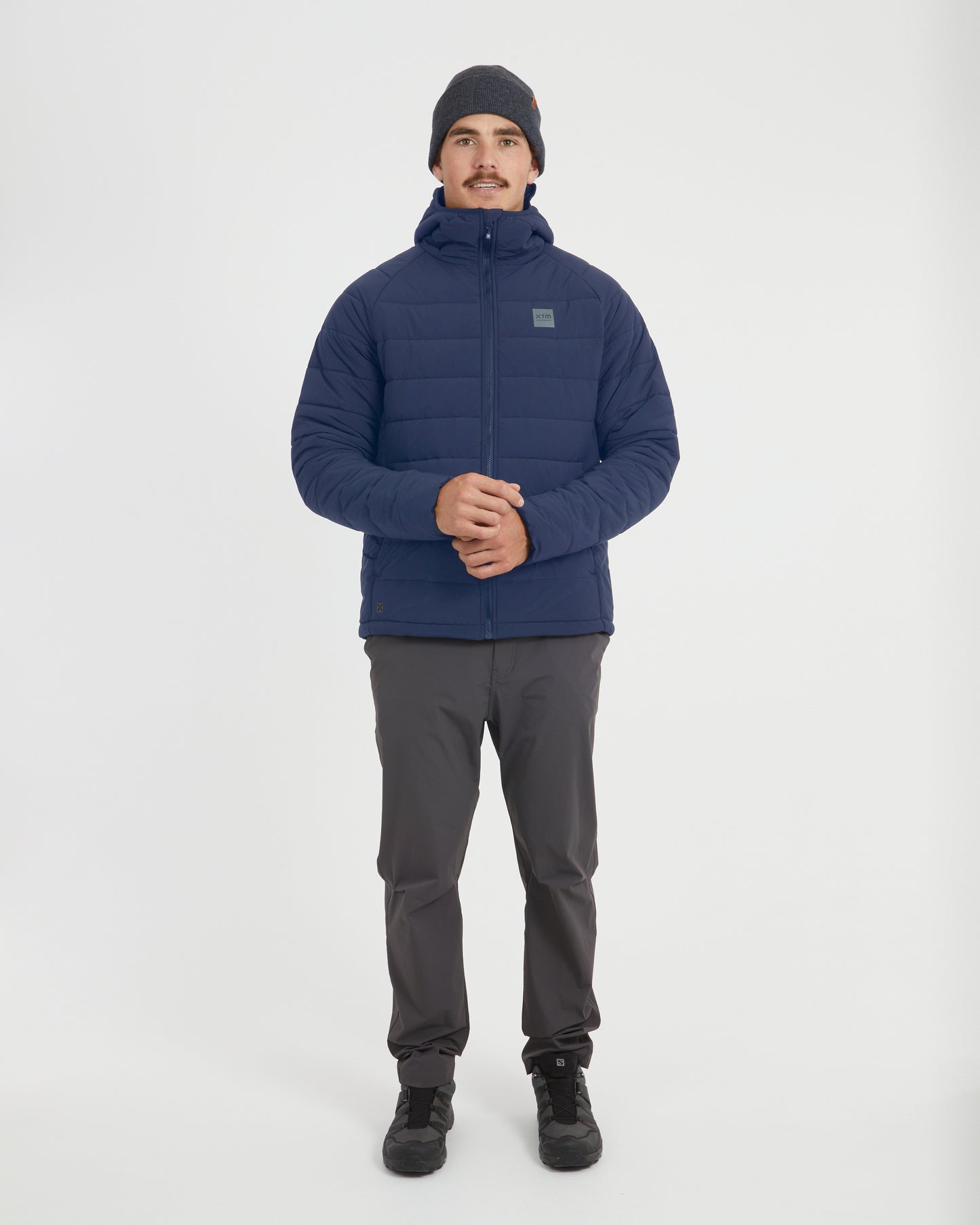 WOOLXLOFT Mens Puffer Jacket Slate Blue
