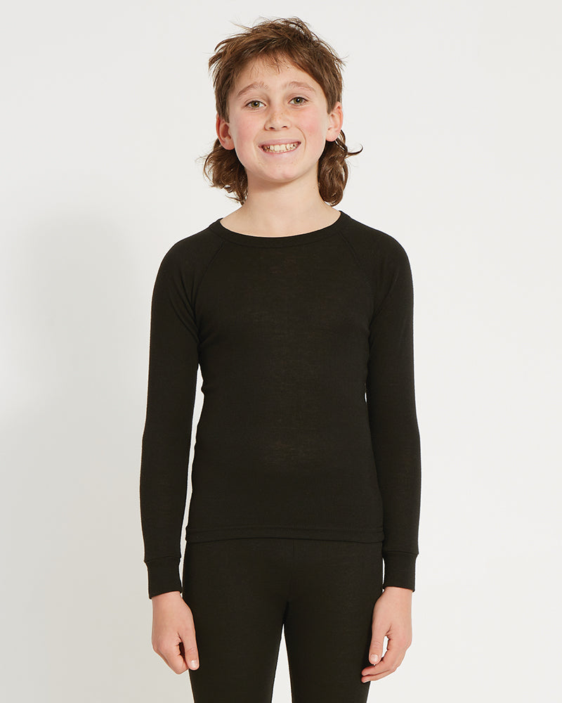 Kids' Heatflex Thermal Top Black