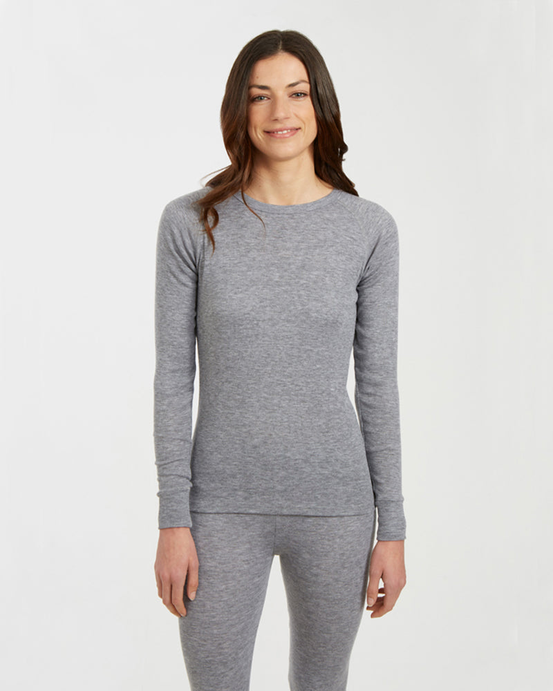 Unisex Heatflex Thermal Top Charcoal Marle