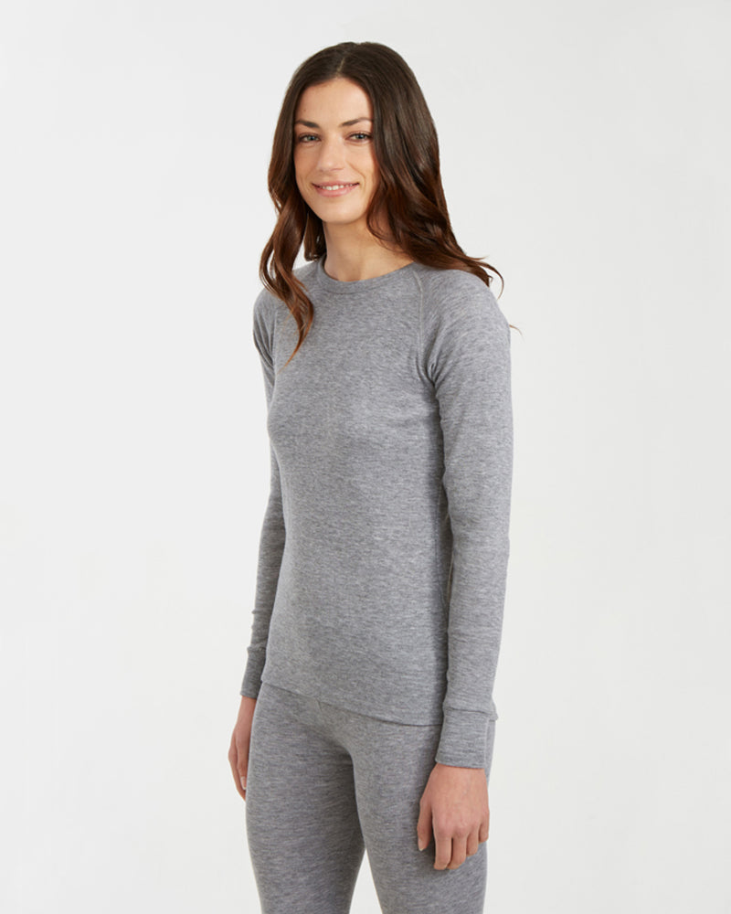 Unisex Heatflex Thermal Top Charcoal Marle