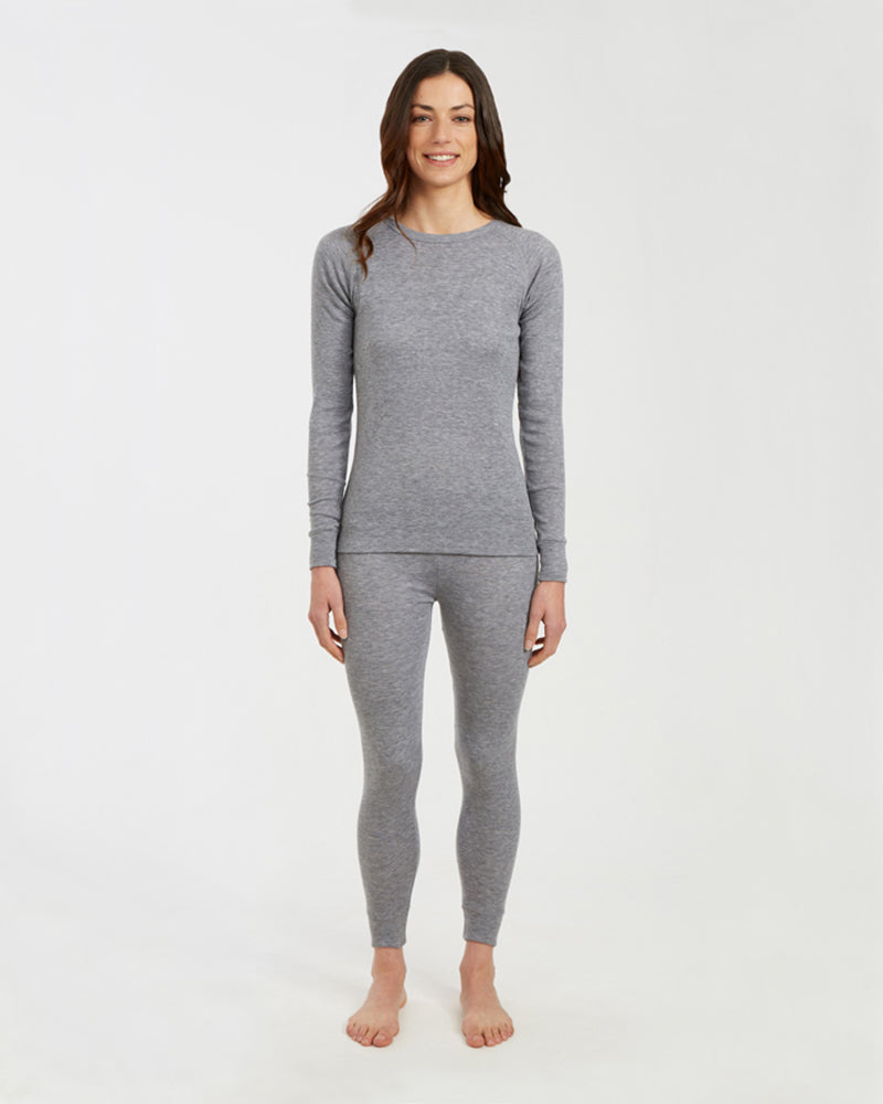 Unisex Heatflex Thermal Top Charcoal Marle