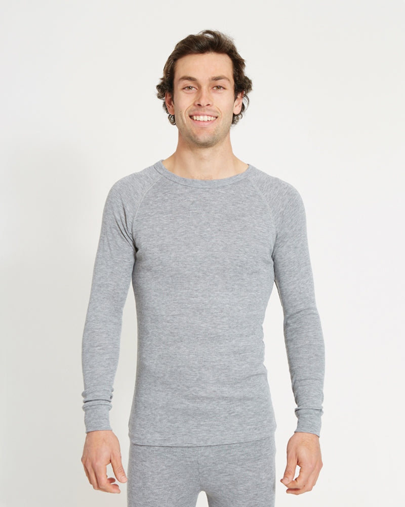 Unisex Heatflex Thermal Top Charcoal Marle