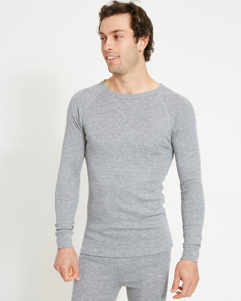 Unisex Heatflex Thermal Top Charcoal Marle