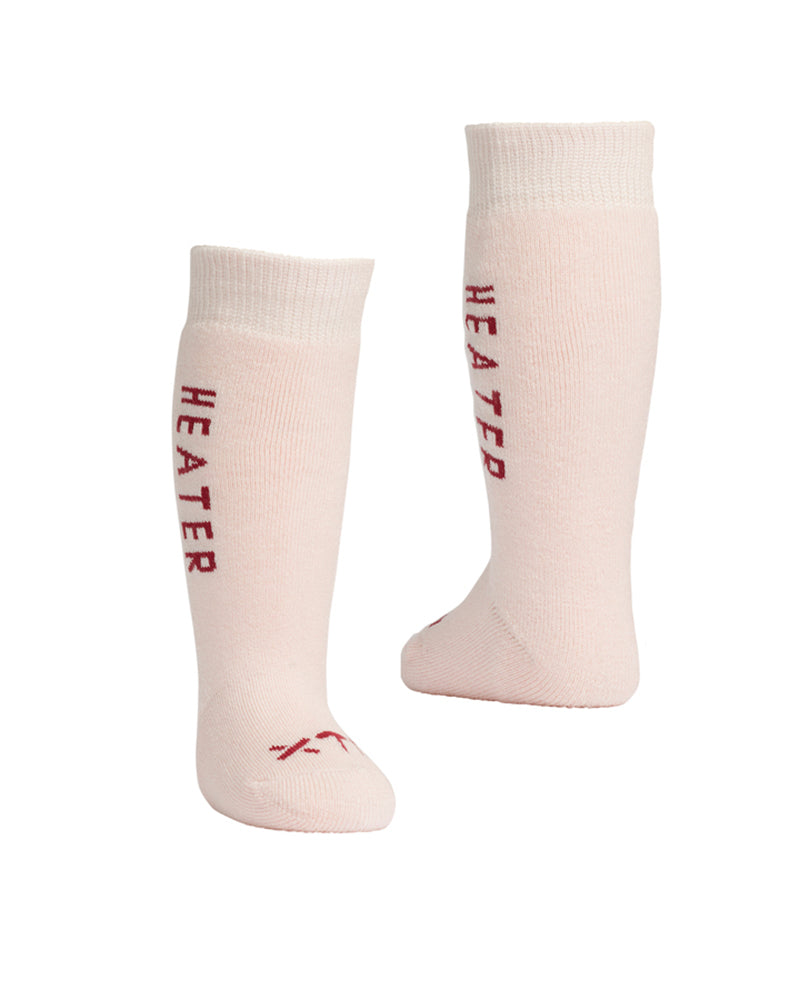 Heater Babies Thick Merino Wool Winter Socks Soft Pink