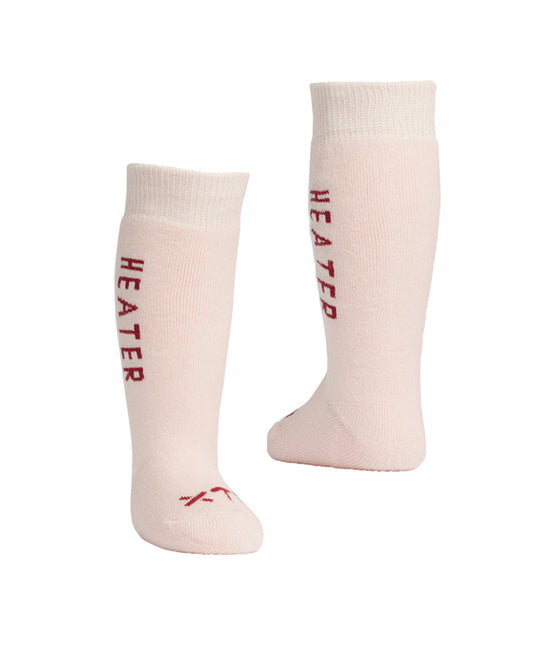 Heater Babies Thick Merino Wool Winter Socks Soft Pink