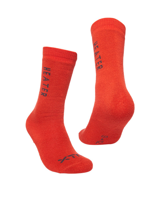 Heater Kids' Thick Merino Wool Winter Socks Lava