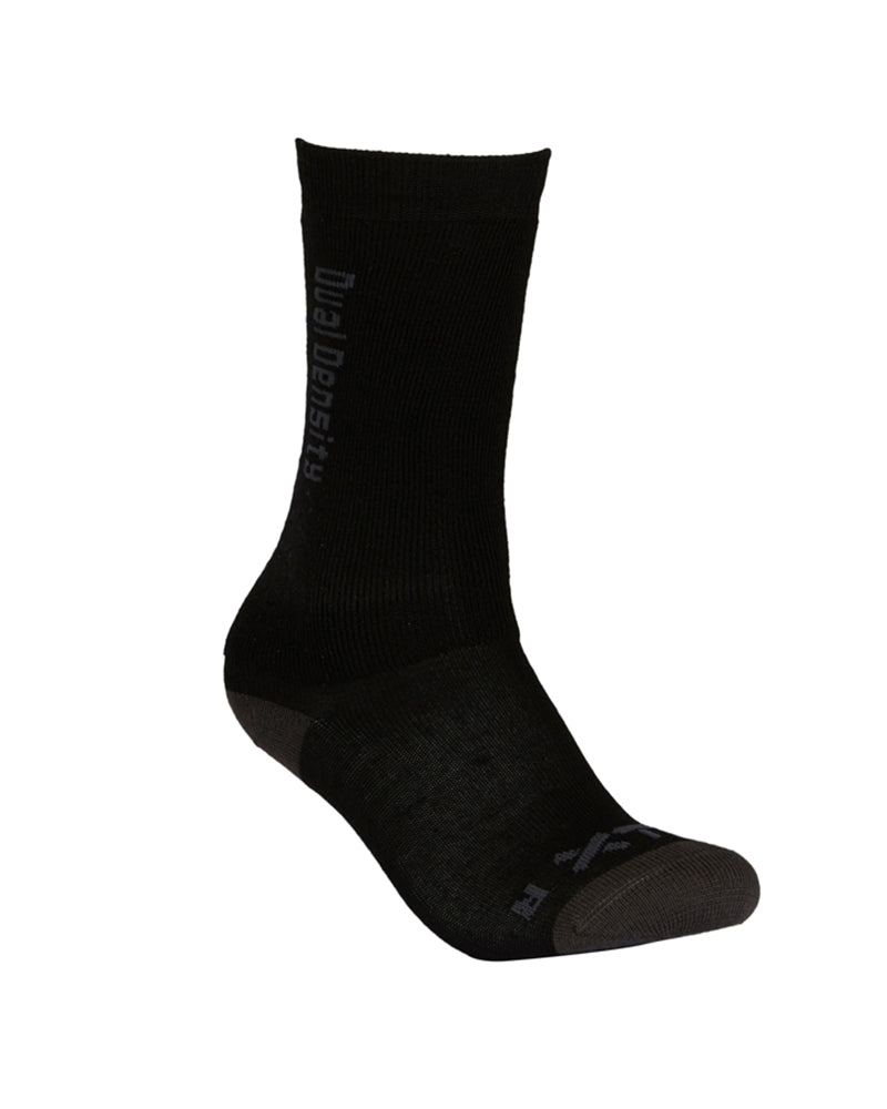 Dual Density Kids' Merino Wool Blend Snow Socks Black