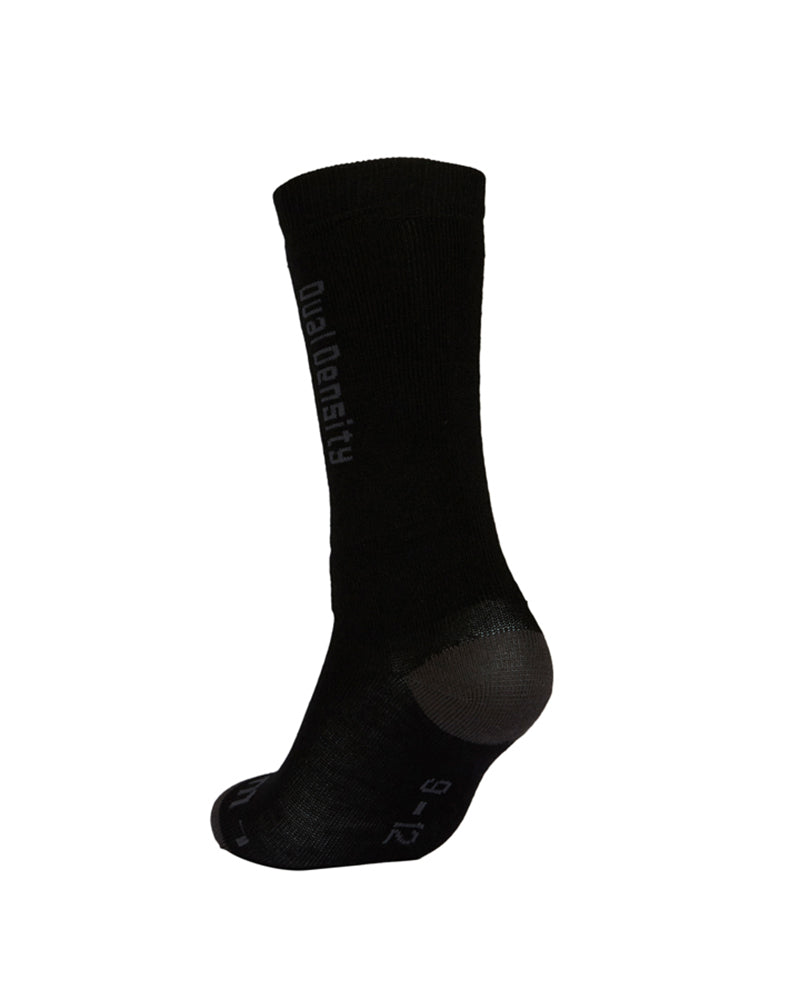 Dual Density Kids' Merino Wool Blend Snow Socks Black