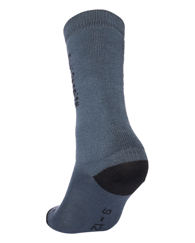 Dual Density Kids' Merino Wool Blend Snow Socks Ocean