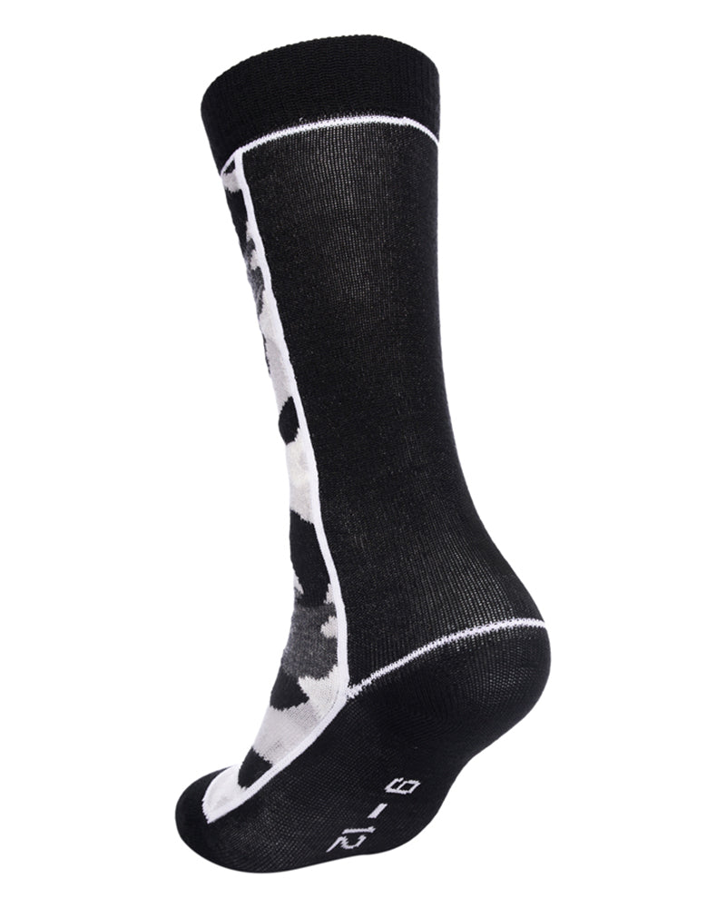 Trooper Kids' Merino Blend Lightweight Winter Sock Black Camo