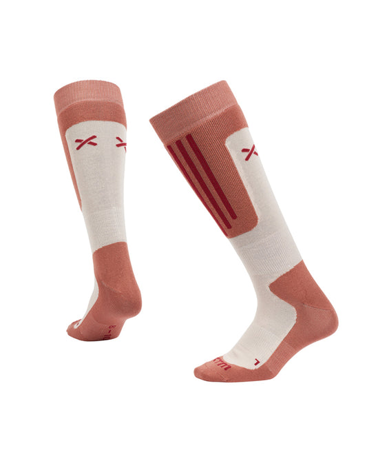 Sochi Merino Blend Technical Ski Socks Dusty Pink