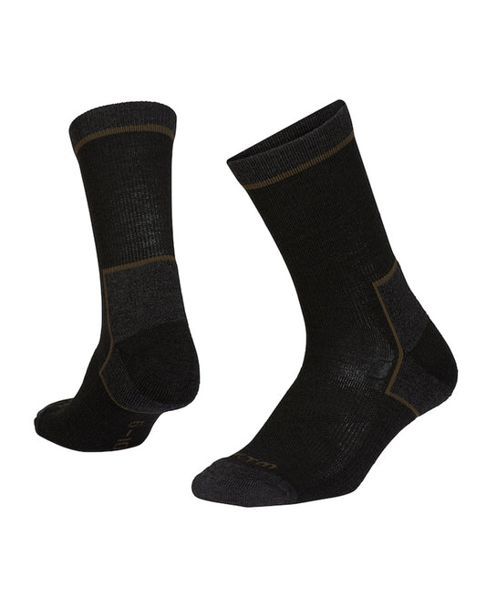 Venture Lightweight Merino Wool-Blend Hiking Sock Black