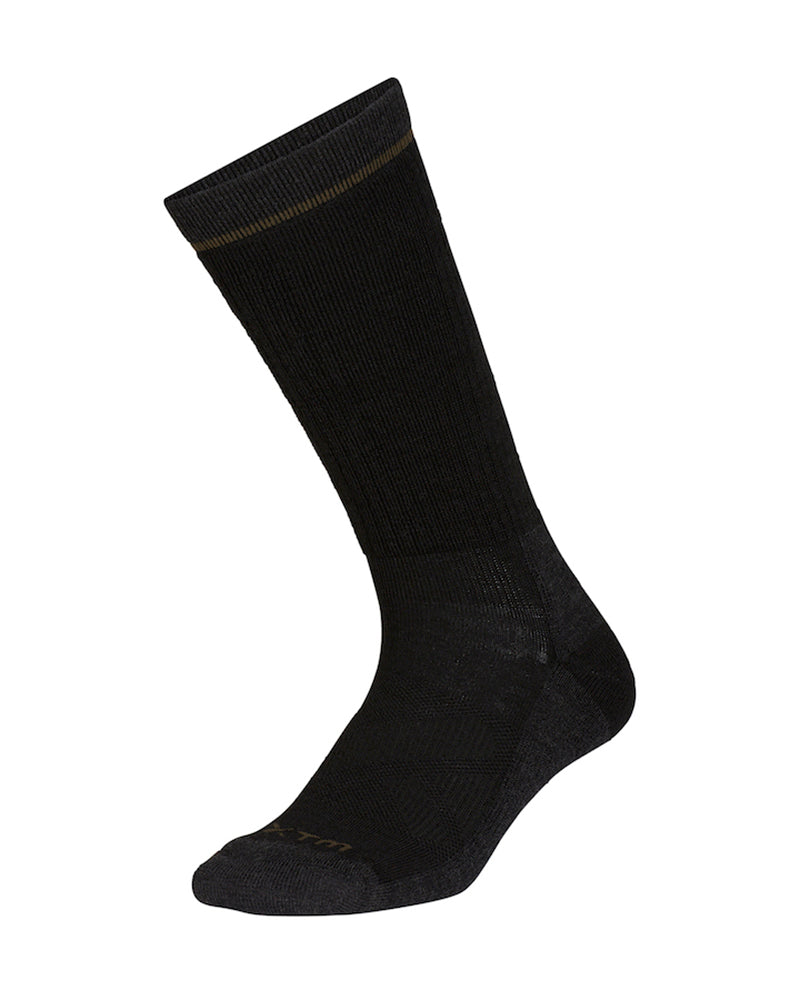 Overland Mid-weight Merino Wool-Blend Hiking Sock Black