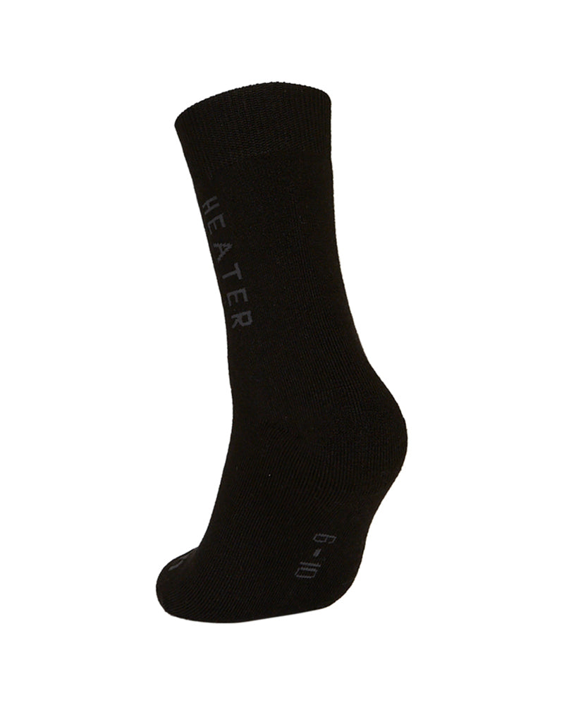 Heater Outdoor Merino Wool-Blend Crew Sock Black