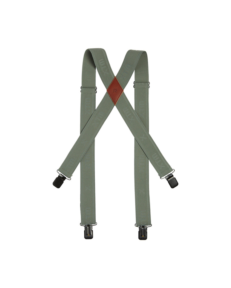 Kids' Braces Suspenders Leaf Green