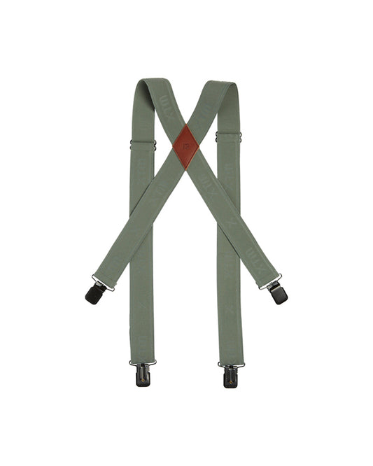 Kids' Braces Suspenders Leaf Green