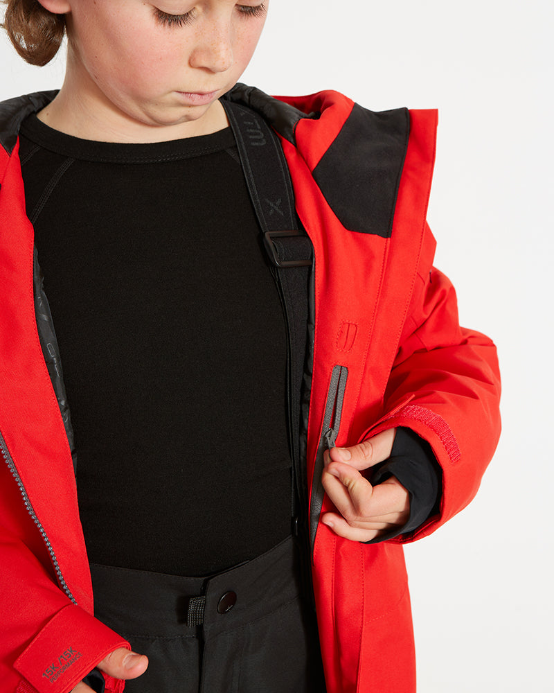 Titanium III Kids Snow Jacket Lava