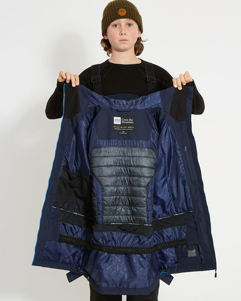 Titanium III Kids Snow Jacket Midnight Navy