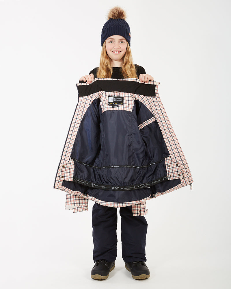 Pippa Kids Snow Jacket Plaid