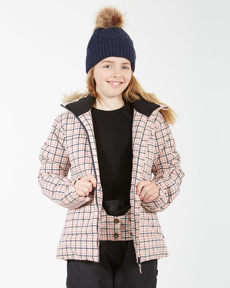 Pippa Kids Snow Jacket Plaid