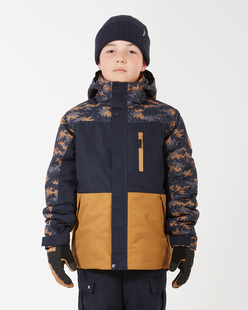 Theo Kids Snow Jacket Navy Camo