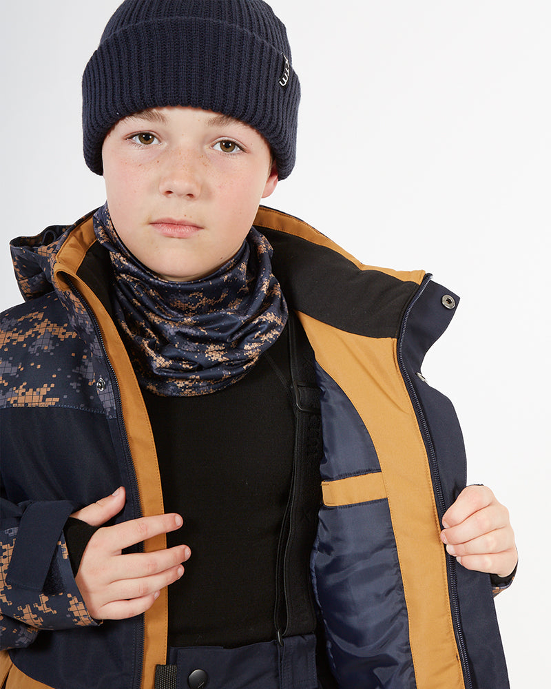 Theo Kids Snow Jacket Navy Camo