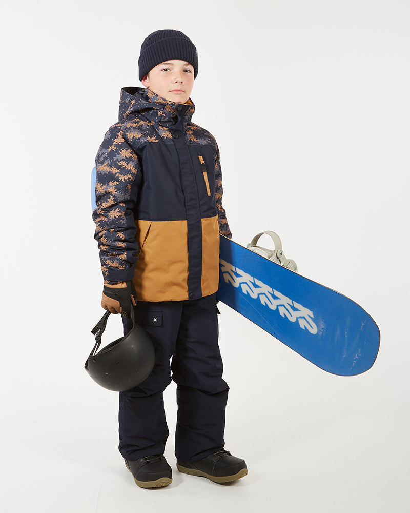 Theo Kids Snow Jacket Navy Camo