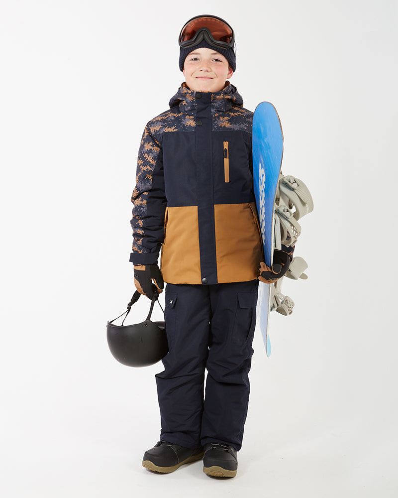 Theo Kids Snow Jacket Navy Camo