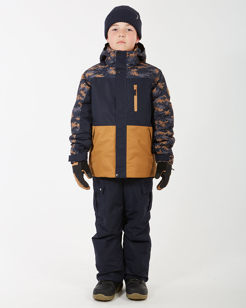 Theo Kids Snow Jacket Navy Camo