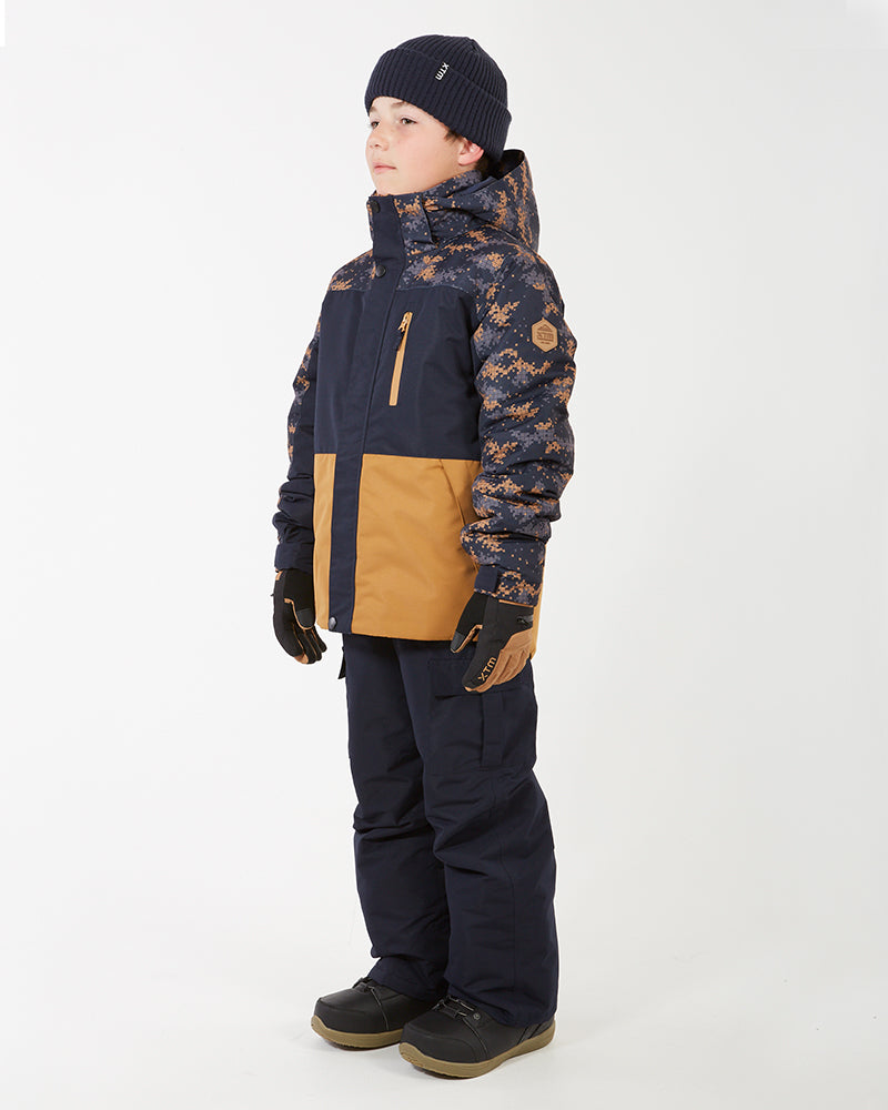 Theo Kids Snow Jacket Navy Camo