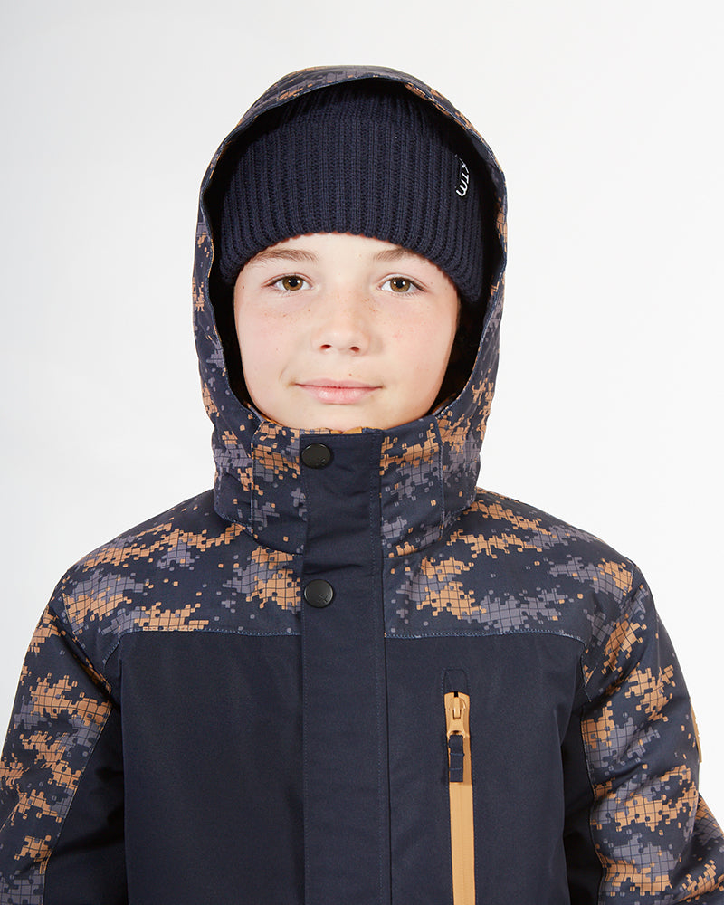 Theo Kids Snow Jacket Navy Camo