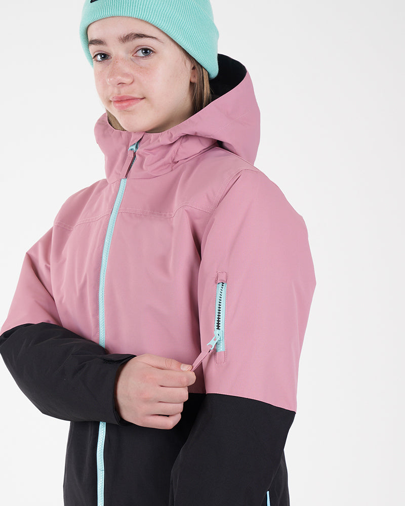 Kids Rental Snow Jacket Dusty Rose