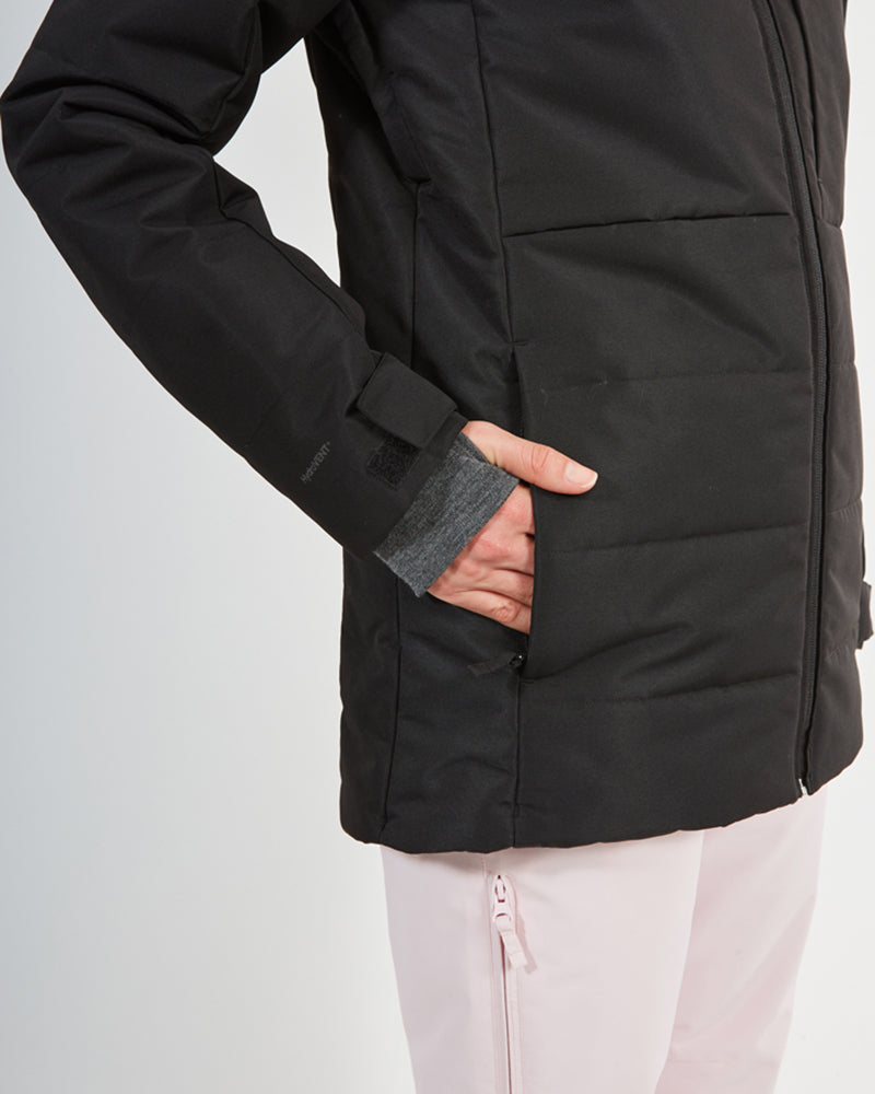 PLUS SIZE Province Womens Snow Jacket Black