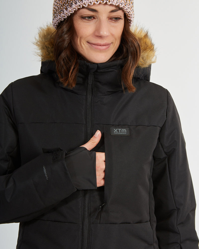 PLUS SIZE Province Womens Snow Jacket Black