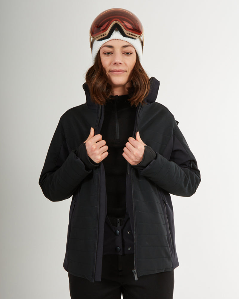 Vallée Womens Snow Jacket Black