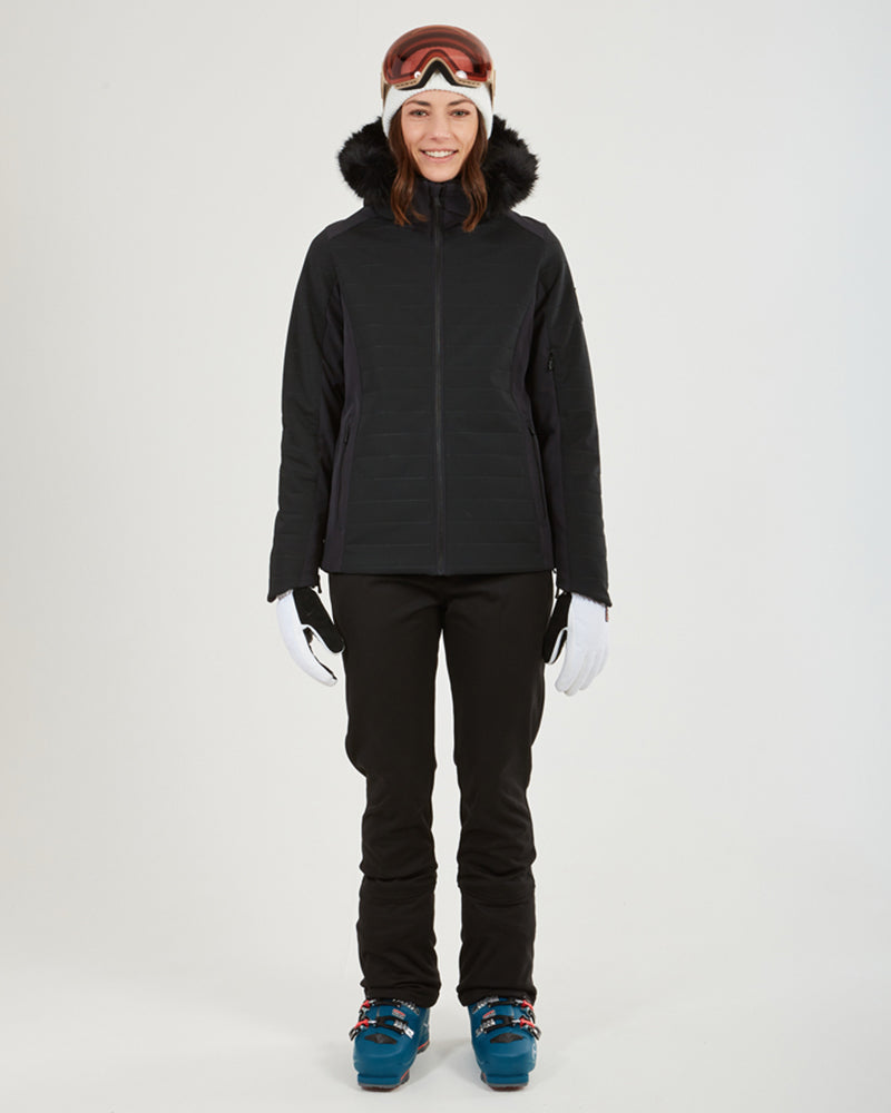 Vallée Womens Snow Jacket Black