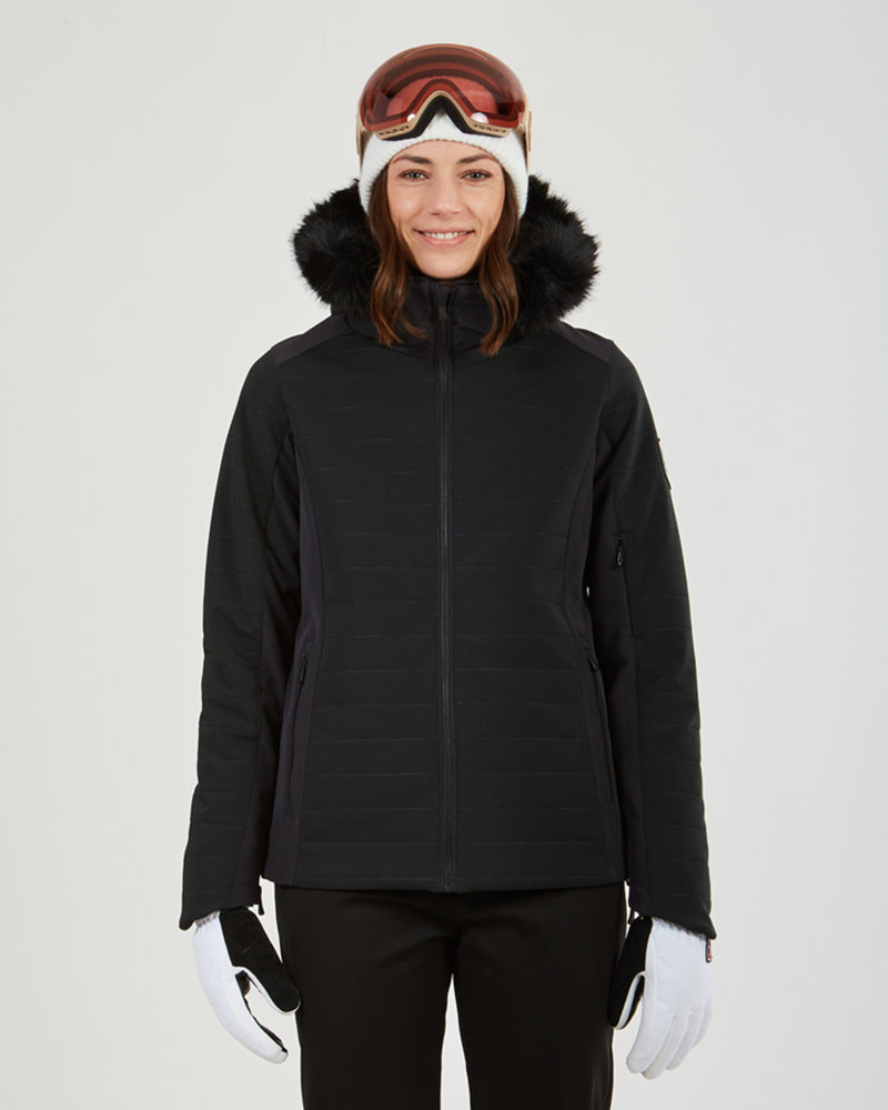 Vallée Womens Snow Jacket Black