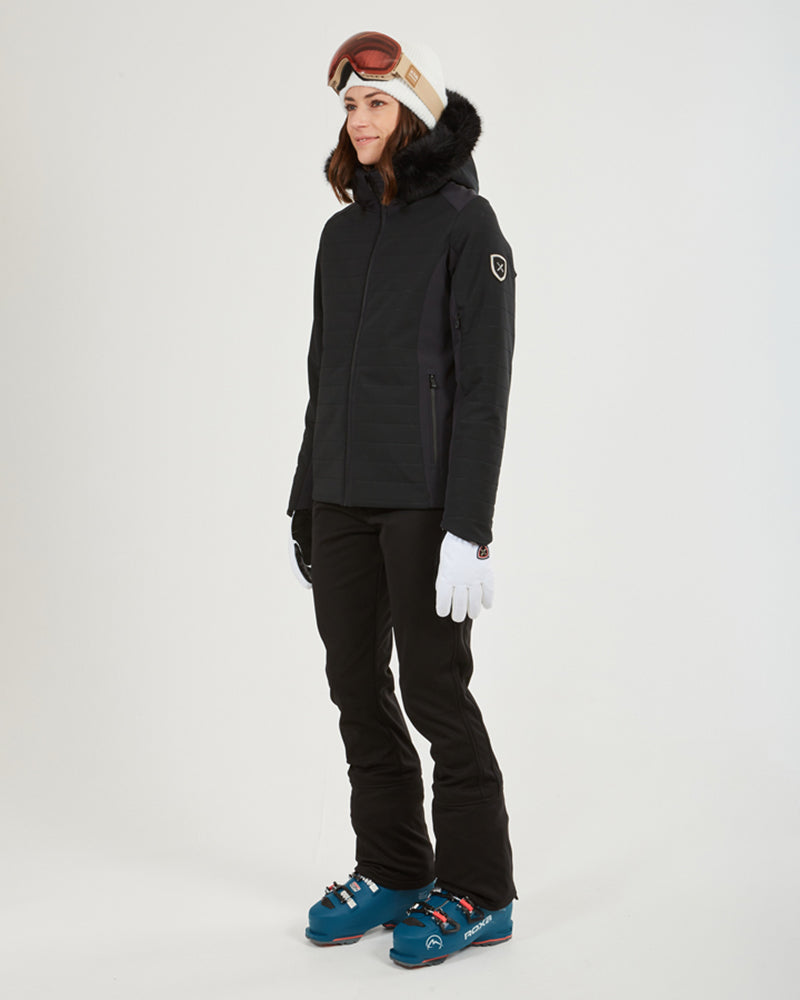 Vallée Womens Snow Jacket Black