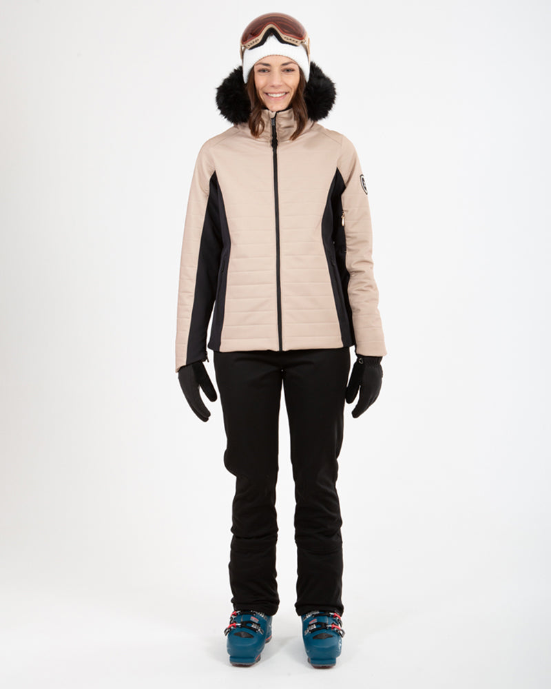 Vallée Womens Snow Jacket Taupe