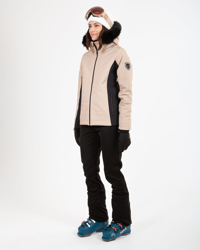 Vallée Womens Snow Jacket Taupe