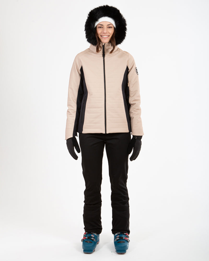 Vallée Womens Snow Jacket Taupe